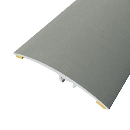 Barre de seuil en aluminium décor Aluminium inox brossé 07 - 4,7 x 93 cm adhésif