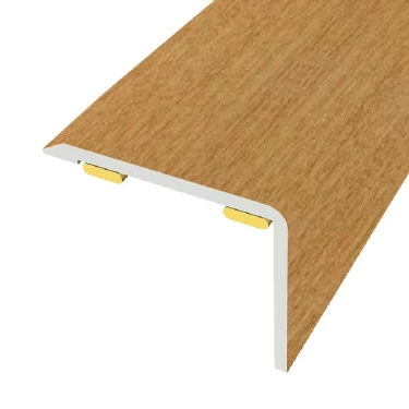 Nez de marche aluminium Chêne D4 20x25x2700 mm adhesive