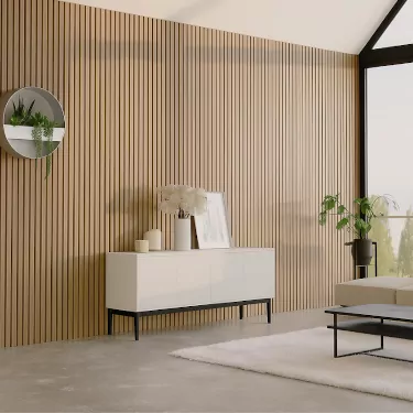 Panneau Mural Tocca Vitesse Naturel - ép.21 x l.52 x L.2700 mm