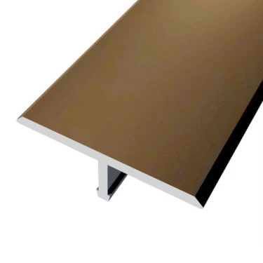 Profil T aluminium à encastrer 346 – 25 x 7 mm - Bronze mat