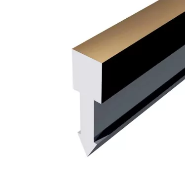 Profil en T aluminium à encastrer 4 mm pour jonction de carrelage/ parquet – Longueur 270 cm - bronze mat