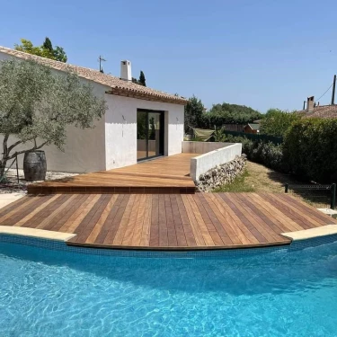 Lames de terrasses Sucupira - ép.21 x l.145 mm - Longueur 2,13 m