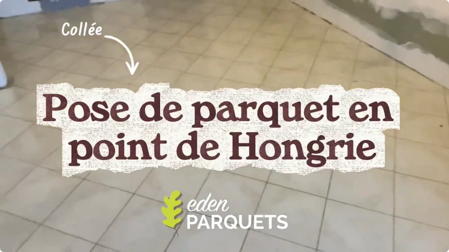 Pose de parquet en point de Hongrie